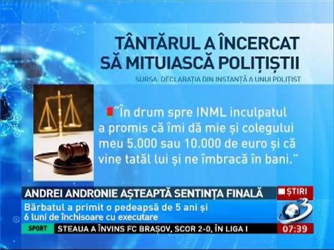 Andrei Andronie aşteptă sentinţa finală