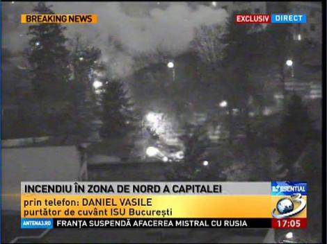 Daniel Vasile, ISU, despre incediul din zona de nord a Capitalei