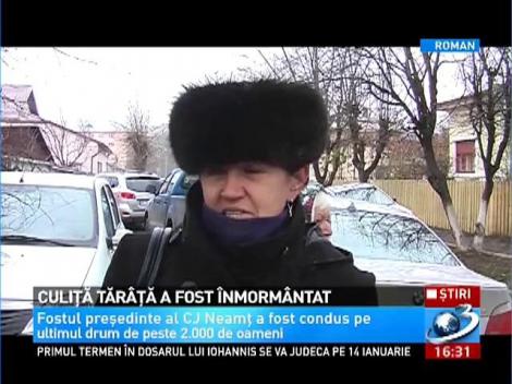 Culiţă Tăr&acirc;ţă a fost &icirc;nmorm&acirc;ntat &icirc;n prezenţa a peste 2.000 de oameni