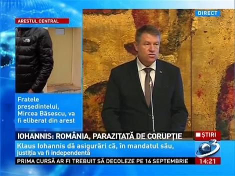 Iohannis: Rom&acirc;nia, parazitată de corupţie