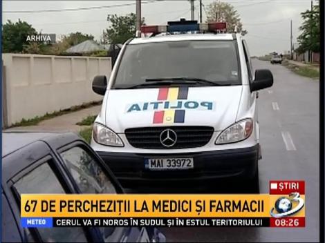 Percheziţii DIICOT la medici şi farmacişti suspectaţi de evaziune fiscală şi înşelăciune