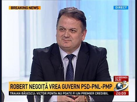 Robert Negoiţă vrea guvern PSD-PNL-PMP