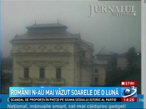 Românii n-au mai văzut soarele de o lună