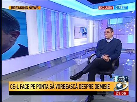 Victor Ponta: Scopul meu &icirc;n viaţă nu este să stau &icirc;ntr-o funcţie