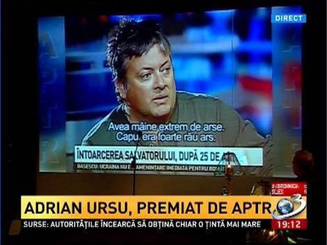 Adrian Ursu, premiat de APTR