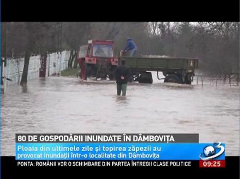 Pericol mare de inundaţii &icirc;n judeţele D&acirc;mboviţa şi Giurgiu