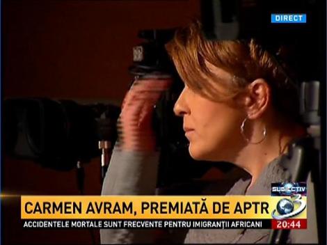 Carmen Avram, premiată de APTR