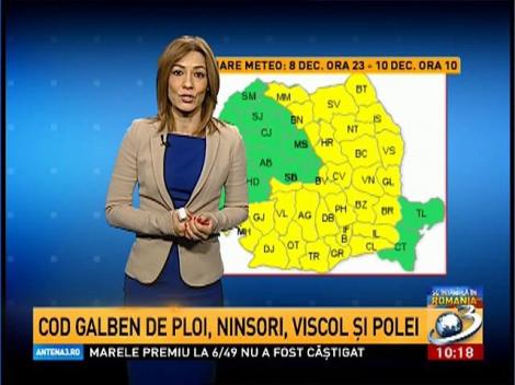 COD GALBEN de ploi, ninsori, viscol şi polei