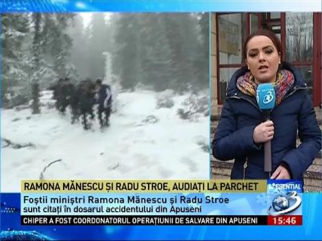 Ramona Mănescu şi Radu Stroe, audiaţi la Parchet în dosarul accidentului aviatic din Apuseni