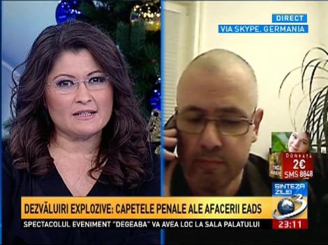 Vlad Georgescu, despre capetele penale ale afacerii EADS: Mita şi şpaga ajung p&acirc;nă &icirc;n varful politic at&acirc;t german c&acirc;t şi rom&acirc;n