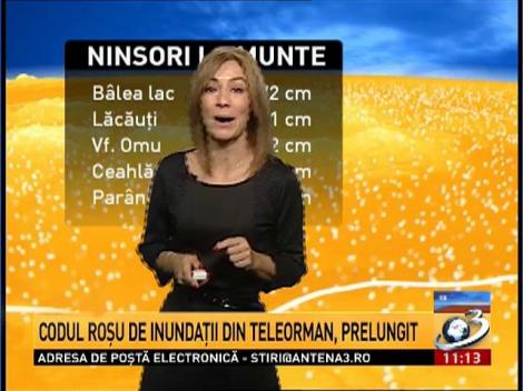 Cod galben de v&acirc;nt puternic şi ploaie