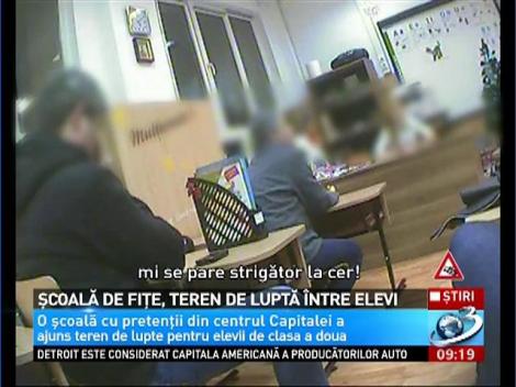 Şcoală de fiţe, teren de luptă între elevi