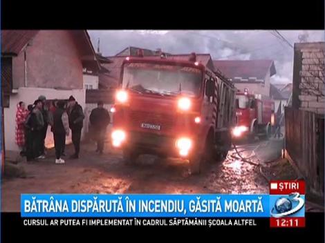 Femeie dispărută după incendiu, găsită moartă