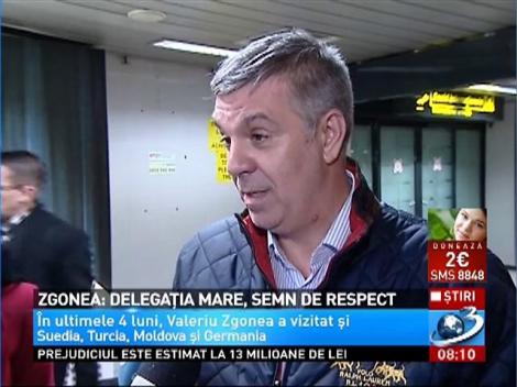 Zgonea: Delegația numeroasă a fost semn de respect arătat partenerilor