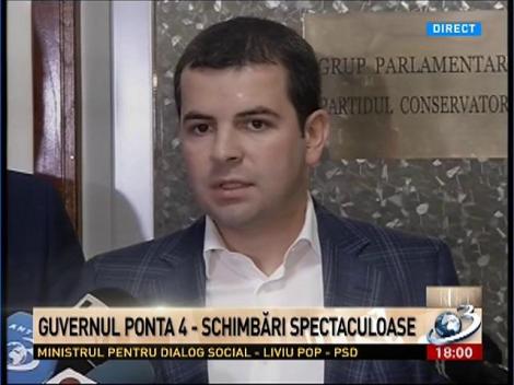 Daniel Constantin, despre schimbările spectaculoase din Guvernul Ponta 4