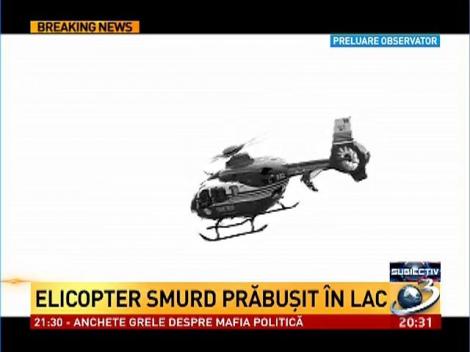 Cum s-a prăbuşit elicopterul SMURD &icirc;n mijlocul Lacului Siutghiol