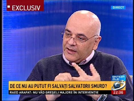 Sinteza Zilei: Raed Arafat, despre începuturile şi evoluaţia SMURD