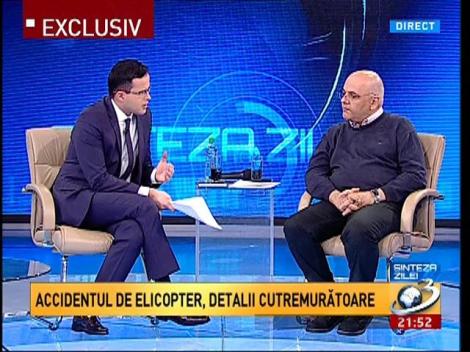 EXCLUSIV! Raed Arafat explică modul în care au intervenit autorităţile în cazul elicopterului prăbuşit