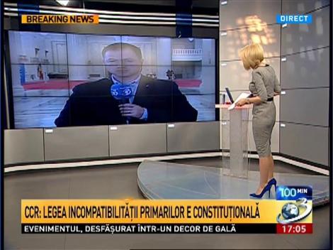CCR: Legea incompatibilităţii primarilor este constituţională
