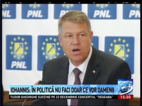 Iohannis: &Icirc;n politică nu faci doar ce vor oamenii