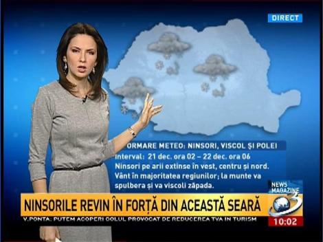 NINSORILE REVIN &icirc;n forţă. Atenţionarea meteorologilor pentru următoarele zile