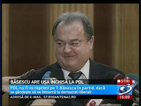 Vasile Blaga, despre revenirea lui Băsescu &icirc;n PDL: Nu va fi cazul, d&acirc;nsul ne-a zis "Adio!"