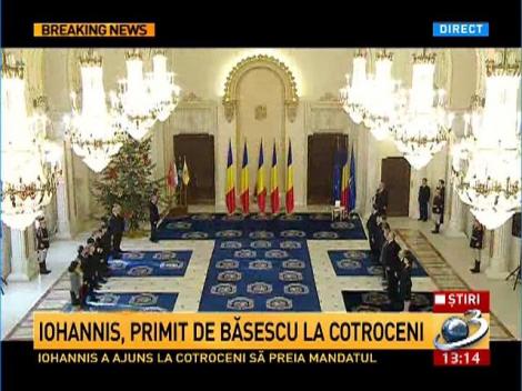 Klaus Iohannis a fost primit de Traian Băsescu