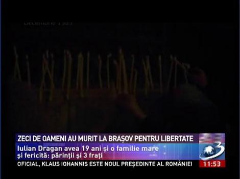 Zeci de oameni au murit la Braşov pentru libertate