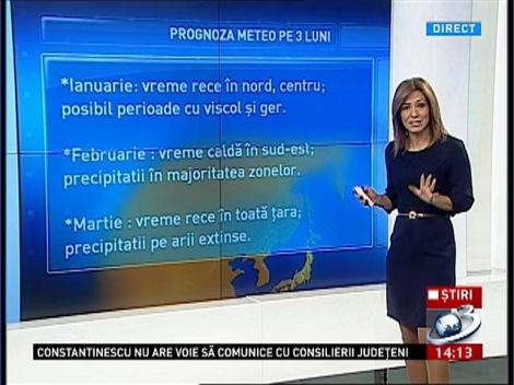 Iarna revine în forţă! Prognoza meteo pe 3 luni