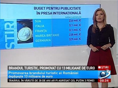 Brandul turistic, promovat cu 13 milioane de euro