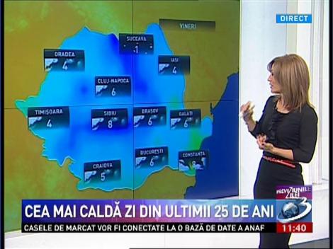 Cel mai călduros Ajun din ultimii 25 de ani