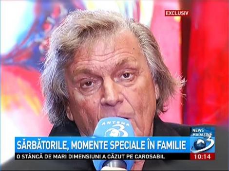 Sărbătorile, momente speciale &icirc;n familie. Ce mesaj are Florin Piersic pentru rom&acirc;ni