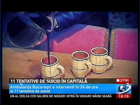 11 tentative de suicid &icirc;n Capitală