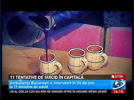 11 tentative de suicid în Capitală