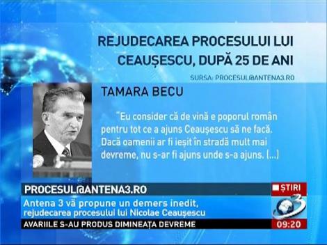 Rejudecarea procesului lui Ceauşescu, duă 25 de ani