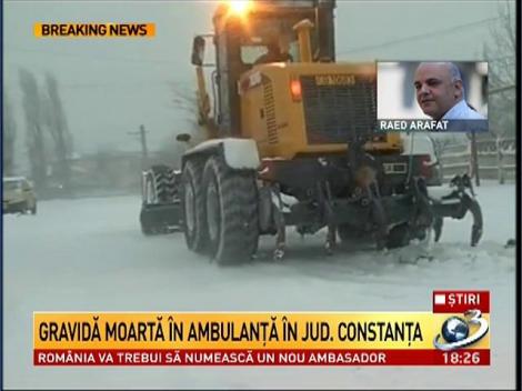 Gravidă moartă în ambulanţă în judeţul Constanţa