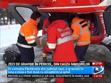 Zeci de gravide &icirc;n pericol, din cauza zăpezilor