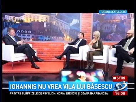 Iohannis nu vrea vila lui Băsescu