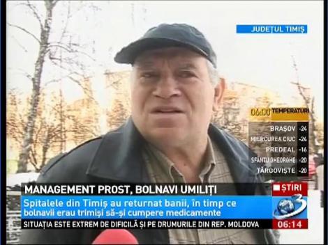 Management prost, bolnavi umiliţi