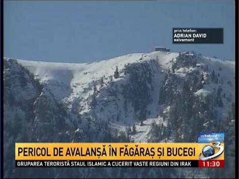 Pericol de avalanşă în Făgăraş şi Bucegi