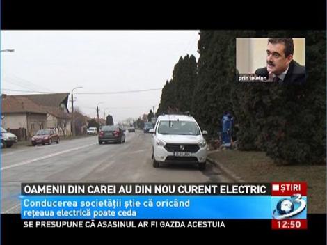 Oamenii din Carei au din nou curent electric