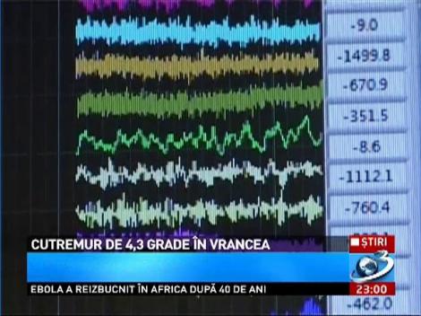 Cutremur de 4.3 grade &icirc;n Vrancea