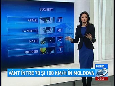 Cod galben de v&acirc;nt puternic &icirc;n cinci judeţe din Moldova