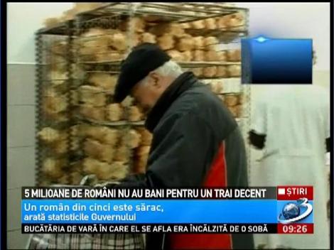 5 milioane de români nu au bani pentru un trai decent