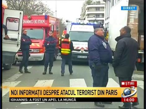 Imagini de locul tragediei din Paris. 11 morţi, dintre care 2 sunt poliţişti