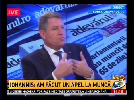 Iohannis despre apariţia &icirc;n presă a unor stenograme: Justiţia nu se face la televizor