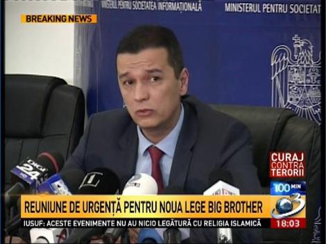 Reuniune de urgenţă pentru noua lege Big Brother