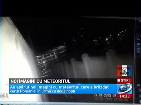 Imagini noi cu meteoritul care a brăzdat cerul României