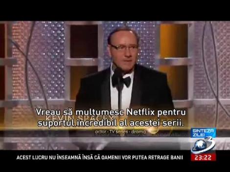 Kevin Spacey, cel mai emoţionant discurs la Glorburile de Aur