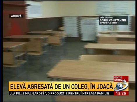 Elevă agresată de un coleg &icirc;n joacă